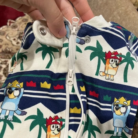 Hanna Andersson x Bluey Baby Zip Sleeper- Size 3-6 months - Picture 3 of 5